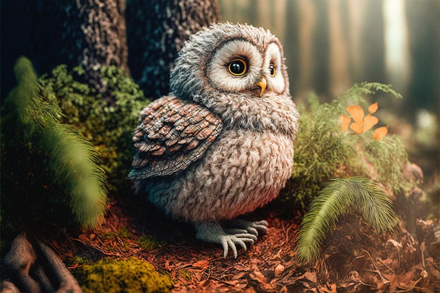 Download free HD stock image of Owl Animal Free owl animal forest illustration