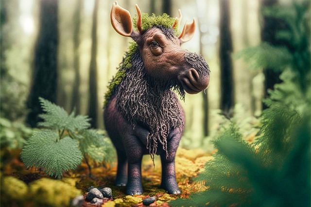 Download free ai generated art of Moose Animal images Free moose animal forest illustration