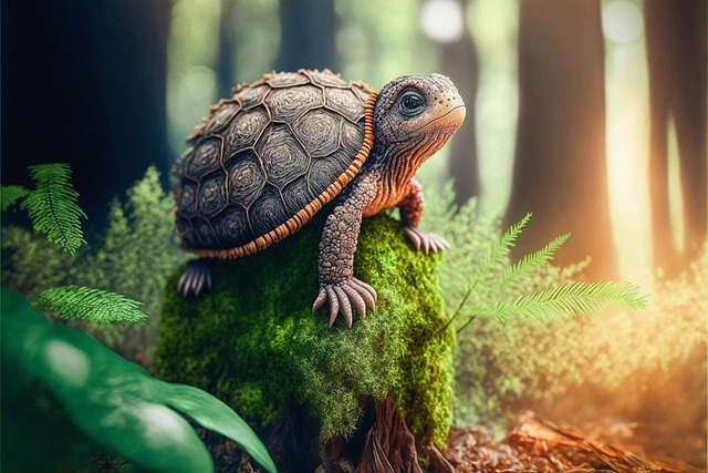 Download free HD stock image of Turtle Animal Free turtle animal forest illustration