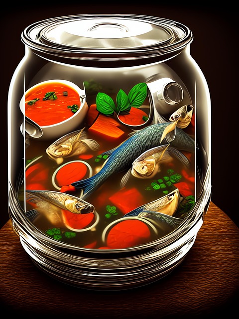 Free generated fish soup soupe illustration