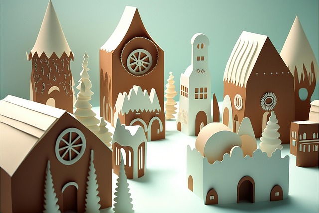 Free gingerbread house gingerbread christmas illustration