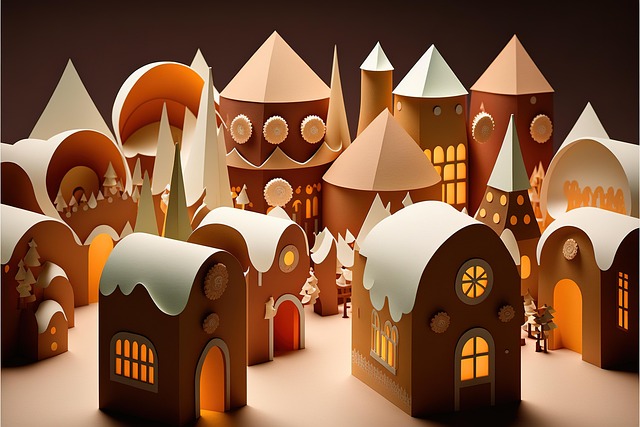 Free gingerbread house gingerbread christmas illustration