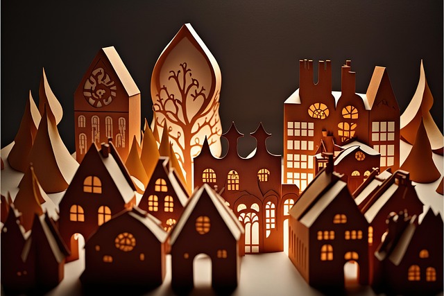 Free gingerbread house gingerbread christmas illustration