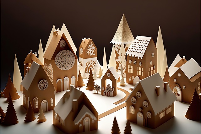 Free gingerbread house gingerbread christmas illustration