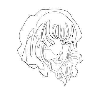 Free Woman Line illustration and picture