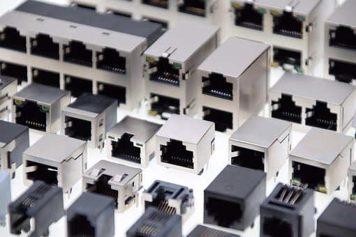 Rj45, Netzwerkstecker, Hafen