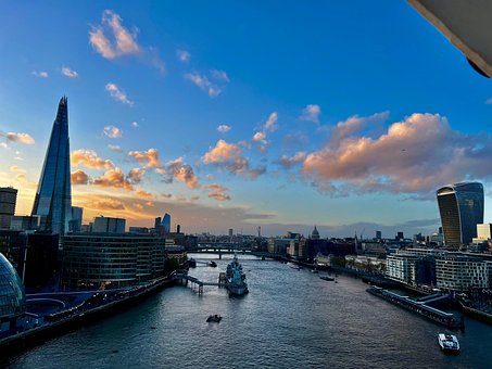 Flod, Thames, London, Skærven