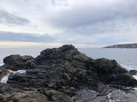 Roca, Rocas, Paisaje, Oceano, Agua