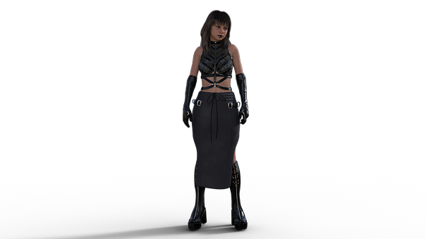 Goth, Mädchen, Weiblich, Dunkel, Schwarz