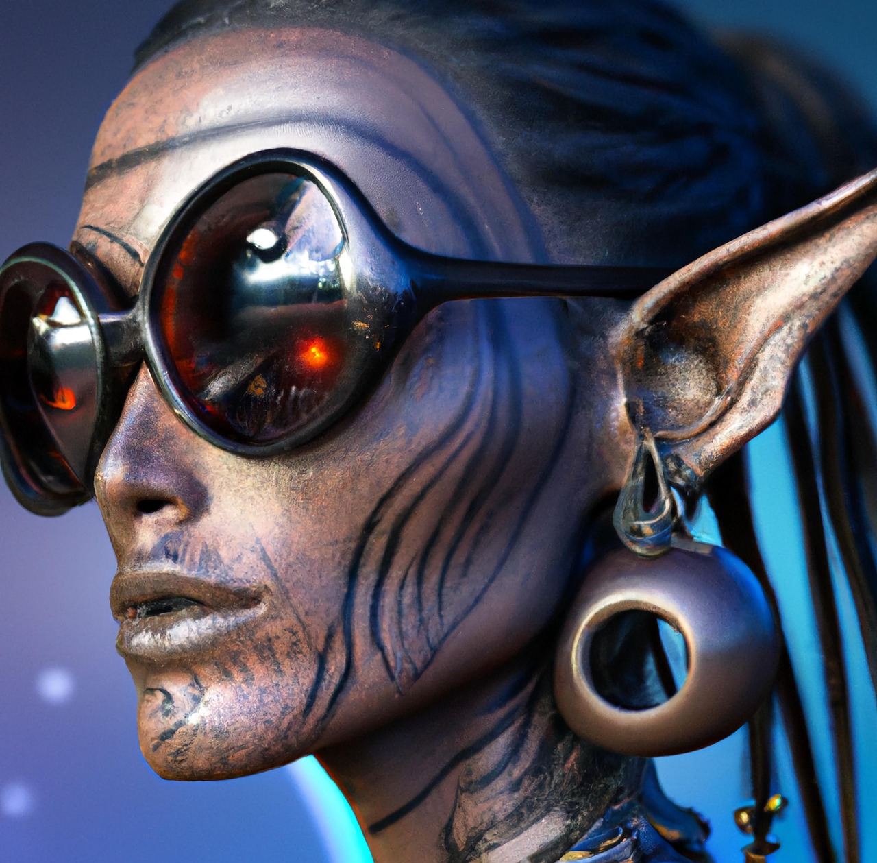 Download free HD stock image of Extraterrestrial Woman Free extraterrestrial woman fantasy illustration