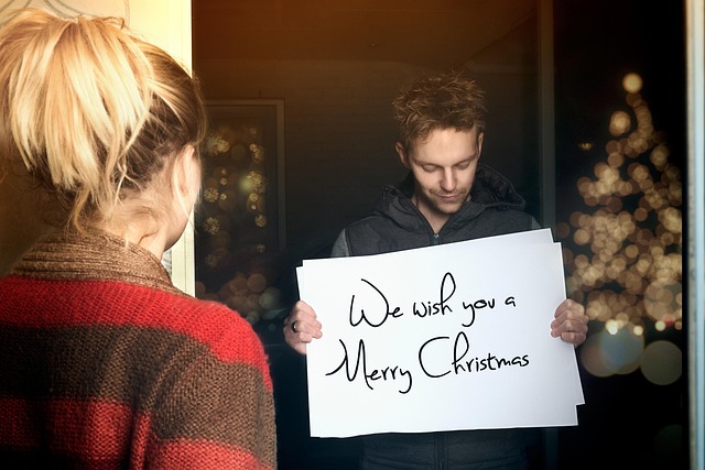 Merry, christmas, card and xmas — photo by Sammy-Sander
