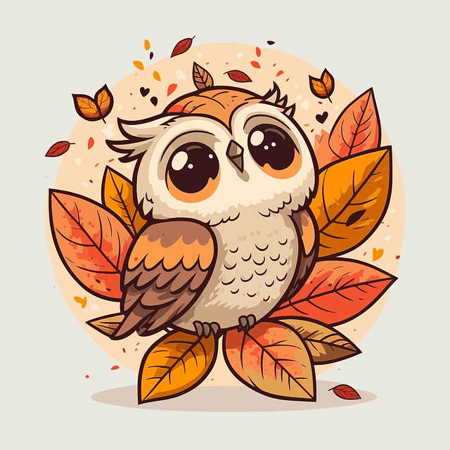 Free owl little owlet fall vector