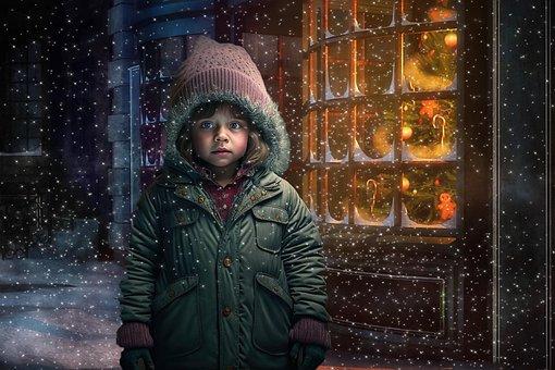 Free Christmas Time Child illustration and picture