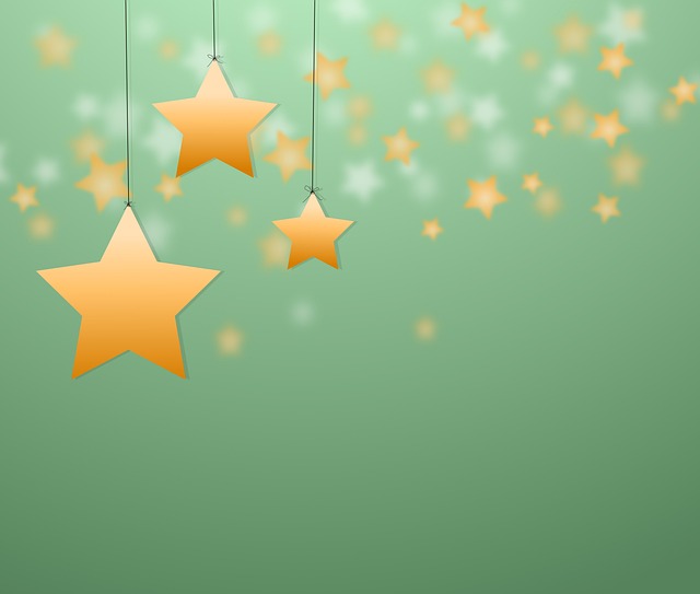 Free stars christmas background illustration