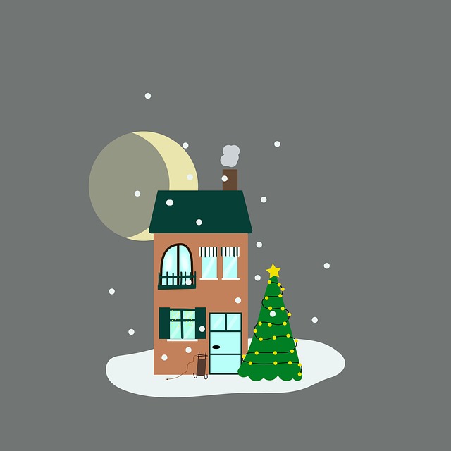 Free christmas background decoration illustration