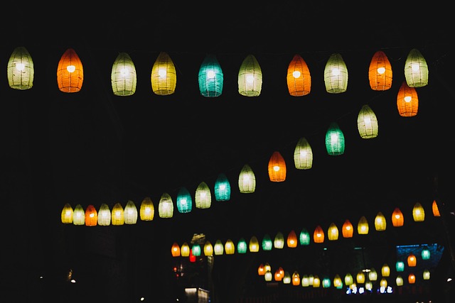 Noche, Luz, Vista De La Ciudad