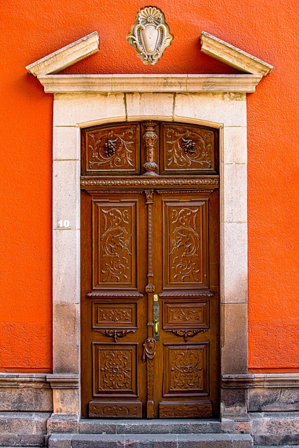 Tür, Orange, Straße, Die Architektur