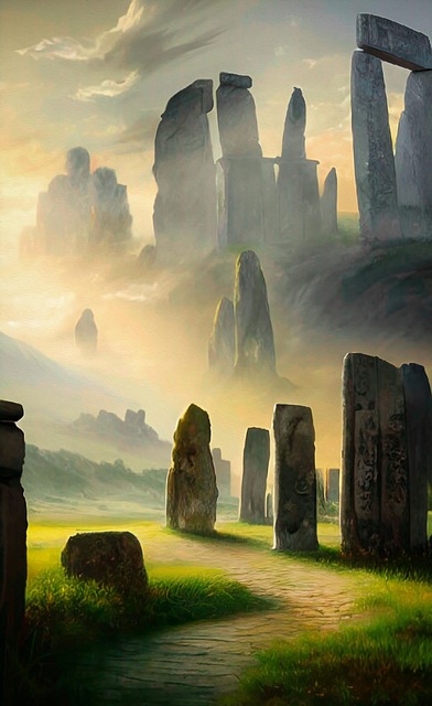 Download free HD stock image of Standing Stones Stonehenge Free standing stones stonehenge circle of stones illustration