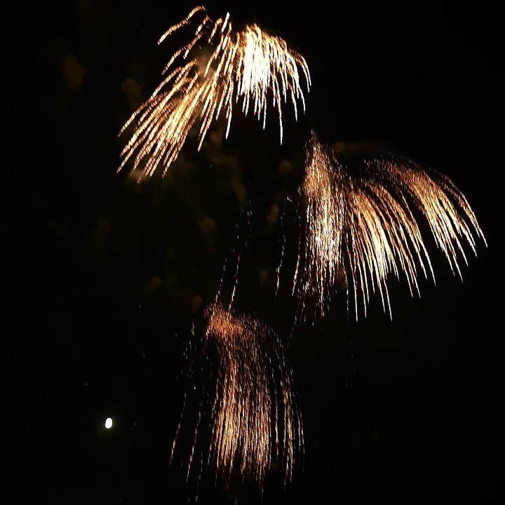 Particles Pyrotechnics Night - Free photo on Pixabay - Pixabay