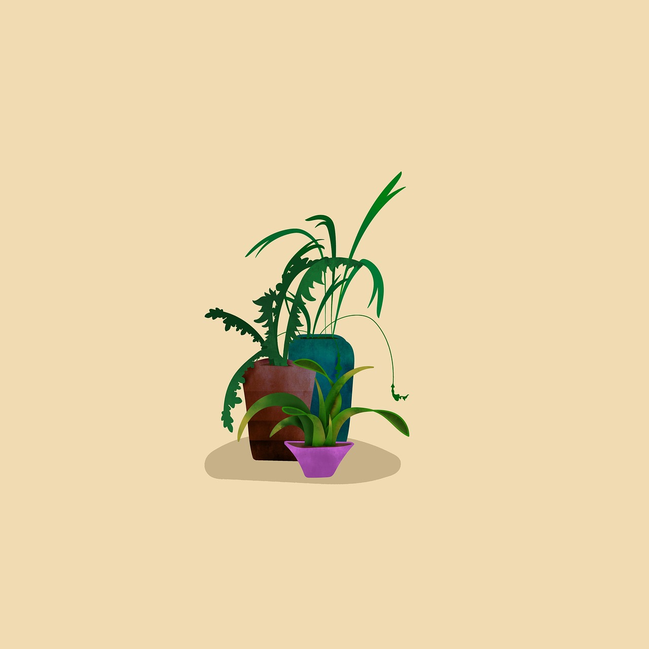 Download Plant Interior Living Room Royalty Free Stock Illustration
