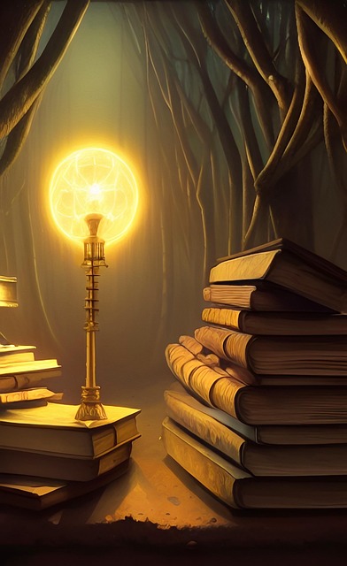 Free ai generated book cover cellphone wallpaper illustration