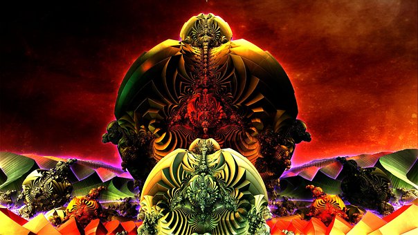 Free Colorful Fractal illustration and picture