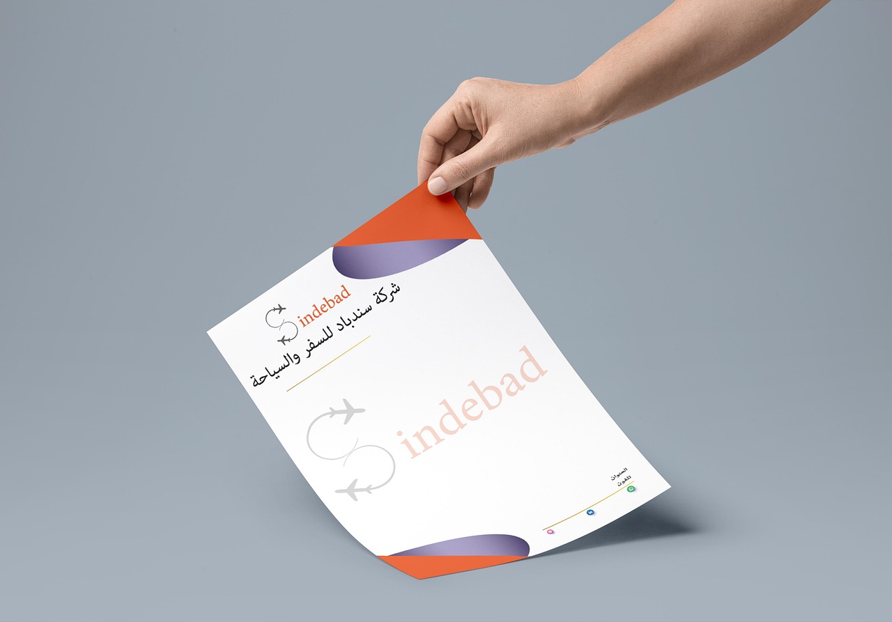 Foglio su cui è stampato un'intestazione formale per una lettera