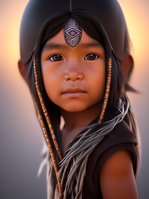 Free generated child portrait illustration