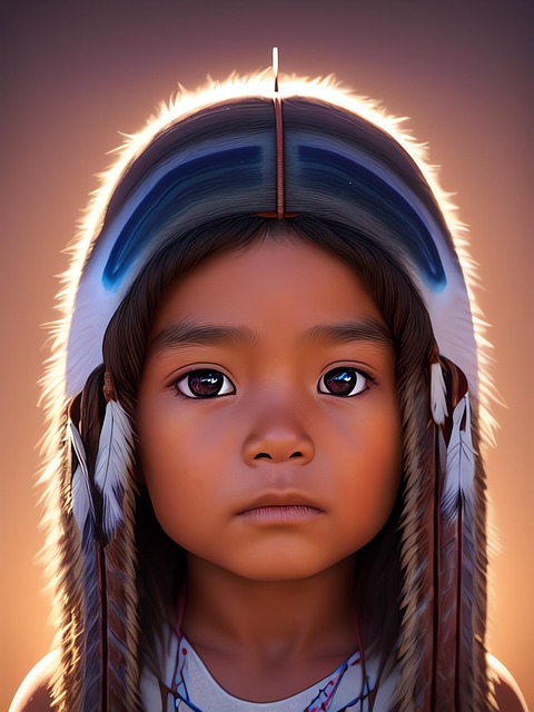 Download free HD stock image of Generated Child Free generated child portrait illustration