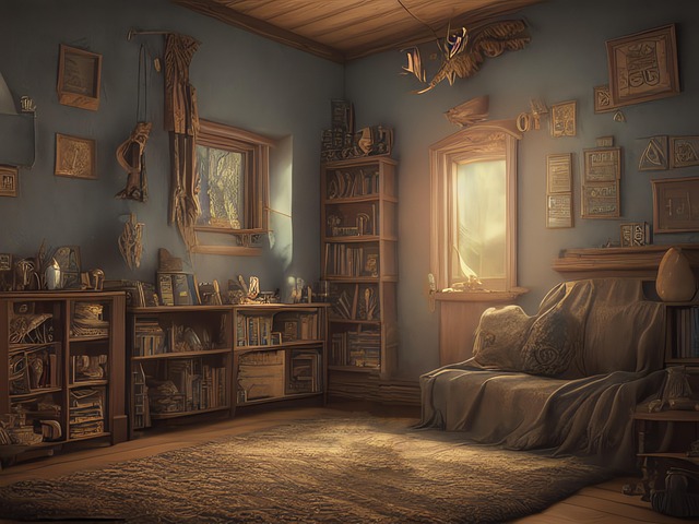 Download free HD stock image of Generated Cabin Free generated cabin witch house illustration