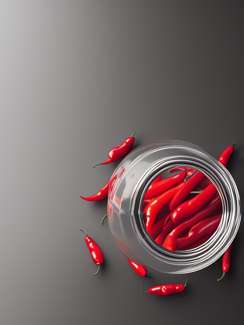 Free generated chili peppers food illustration
