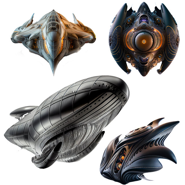 Free spaceship alien space illustration