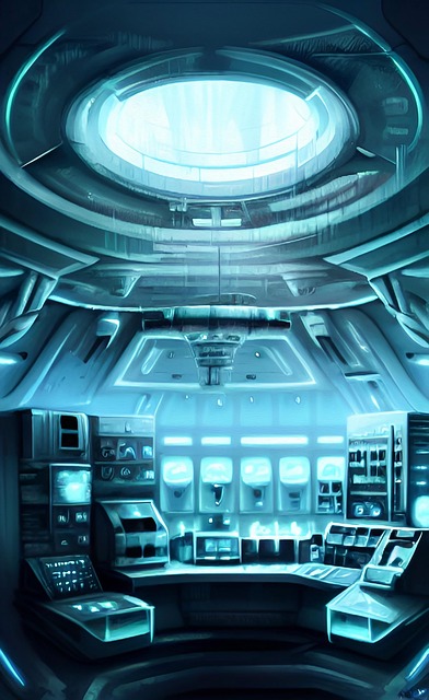 Download free HD stock image of Ai Generated Control Room Free ai generated control room neon illustration