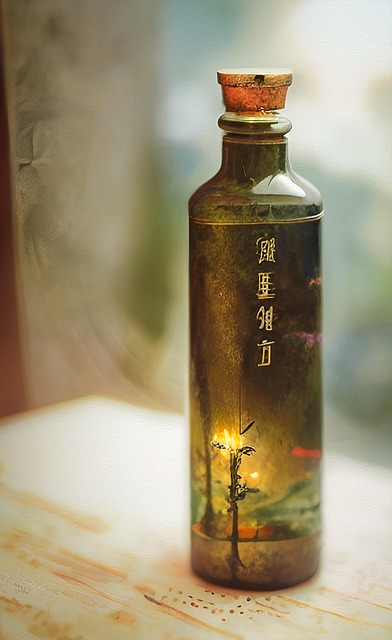 Free ai generated alcohol apothecary illustration