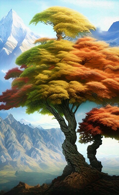 Free ai generated book cover cellphone wallpaper illustration