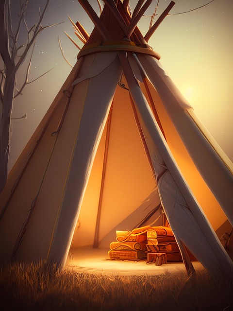 Download free HD stock image of Generated Teepee Free generated teepee american indian illustration