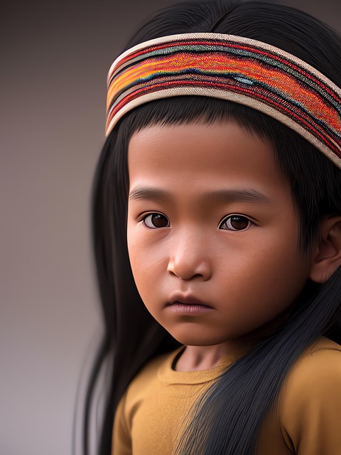 Free generated child portrait illustration