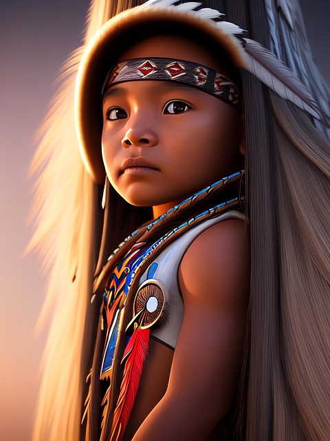 Free generated child portrait illustration