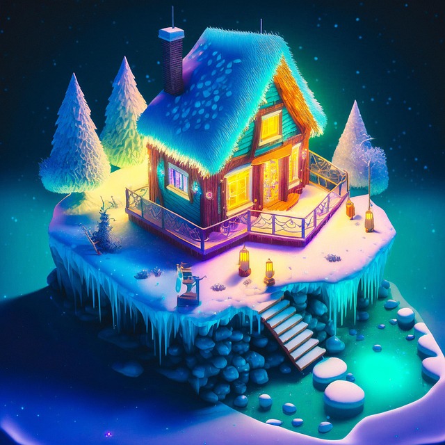 Free ai generated diorama fantasy illustration