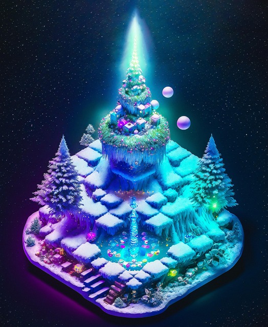 Free ai generated diorama fantasy illustration