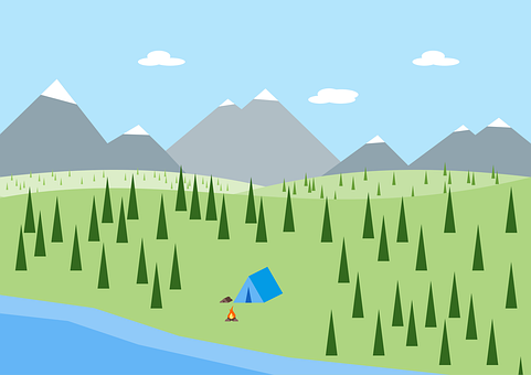 Free Time Camping vector and picture