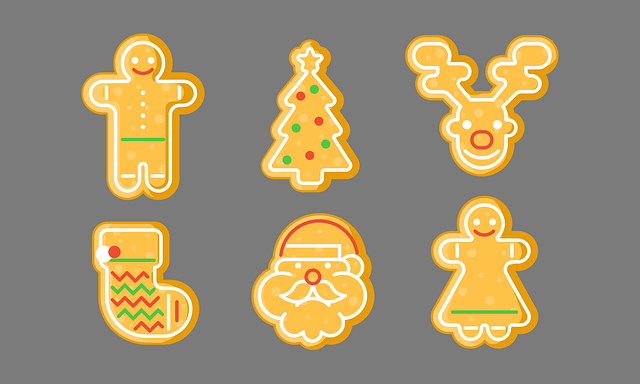 Free cookies christmas gingerbread vector