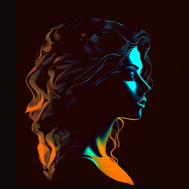 Free woman silhouette girl illustration
