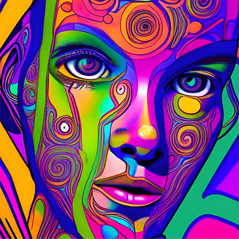 Frau, Mädchen, Person, Illustration