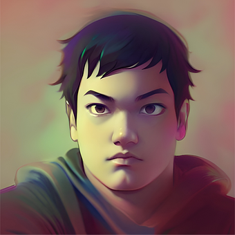 Kind, Kunst, Illustration, Foto, 3D
