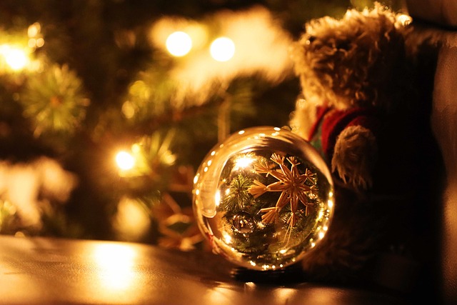 Free Teddy Bear Glass Sphere photo and picture