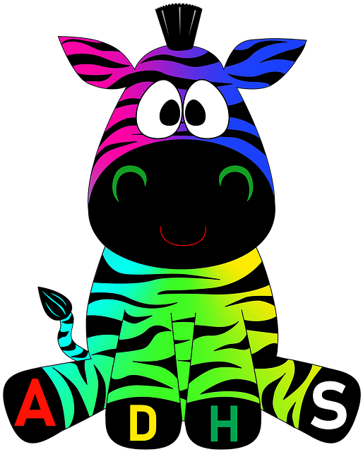 Tdah, Cebra, Multicolor, Abstracto