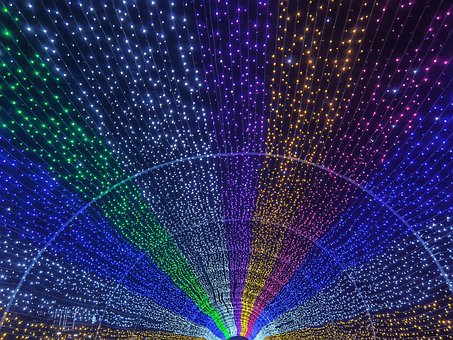 Licht, Regenbogen, Reich Und Bunt, Kunst