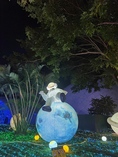 Lampe, Ausstellung, Mond, Astronaut