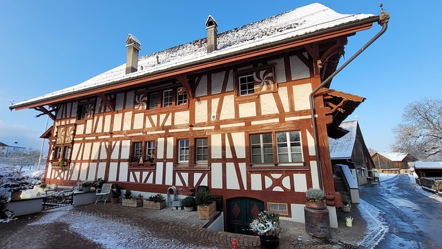 Riegelhaus, Bauernhaus, Gebäude, Fassade